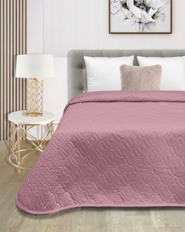 Покрывало окантованное микрофибра Viola, ПС, брусничный