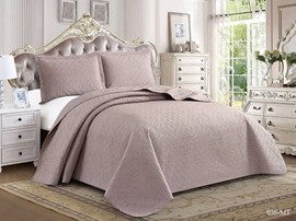 Покрывало стеганное Мускат с наволочками 50*70*2шт MT Клео, MT-038, коричневый