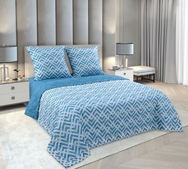 Покрывало стеганое перкаль Текс-Дизайн, Бьёрн-1., голубой