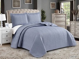 Покрывало стеганное Мускат с наволочками 50*70*2шт MT Клео, MT-042, синий