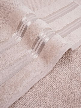 Полотенце махровое Luxury Сафия Хоум, 53020 бежевый (арт.1106)