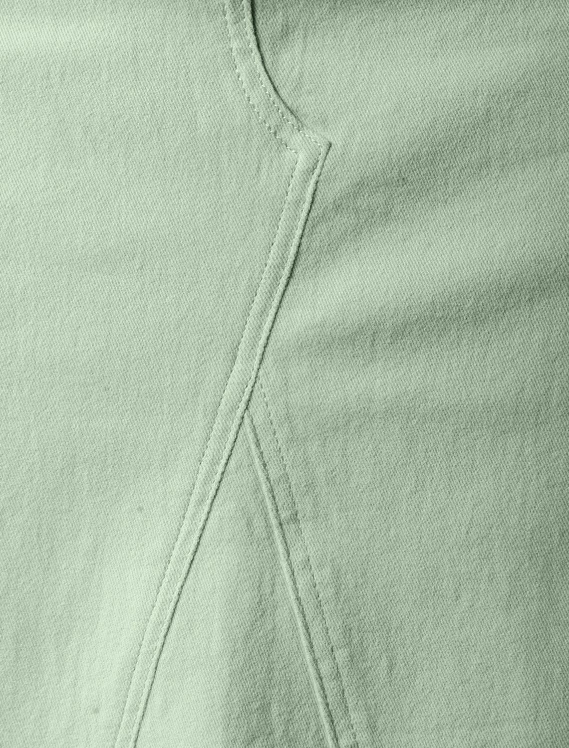 Юбка из денима с эластаном D56.114 светло-оливковый