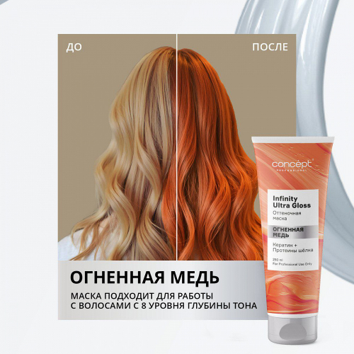 Маска оттеночная огненная медь, 250 мл