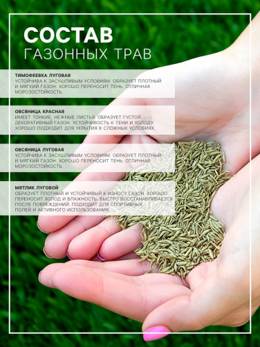 Газонная травосмесь «Универсальный» 0.5 кг