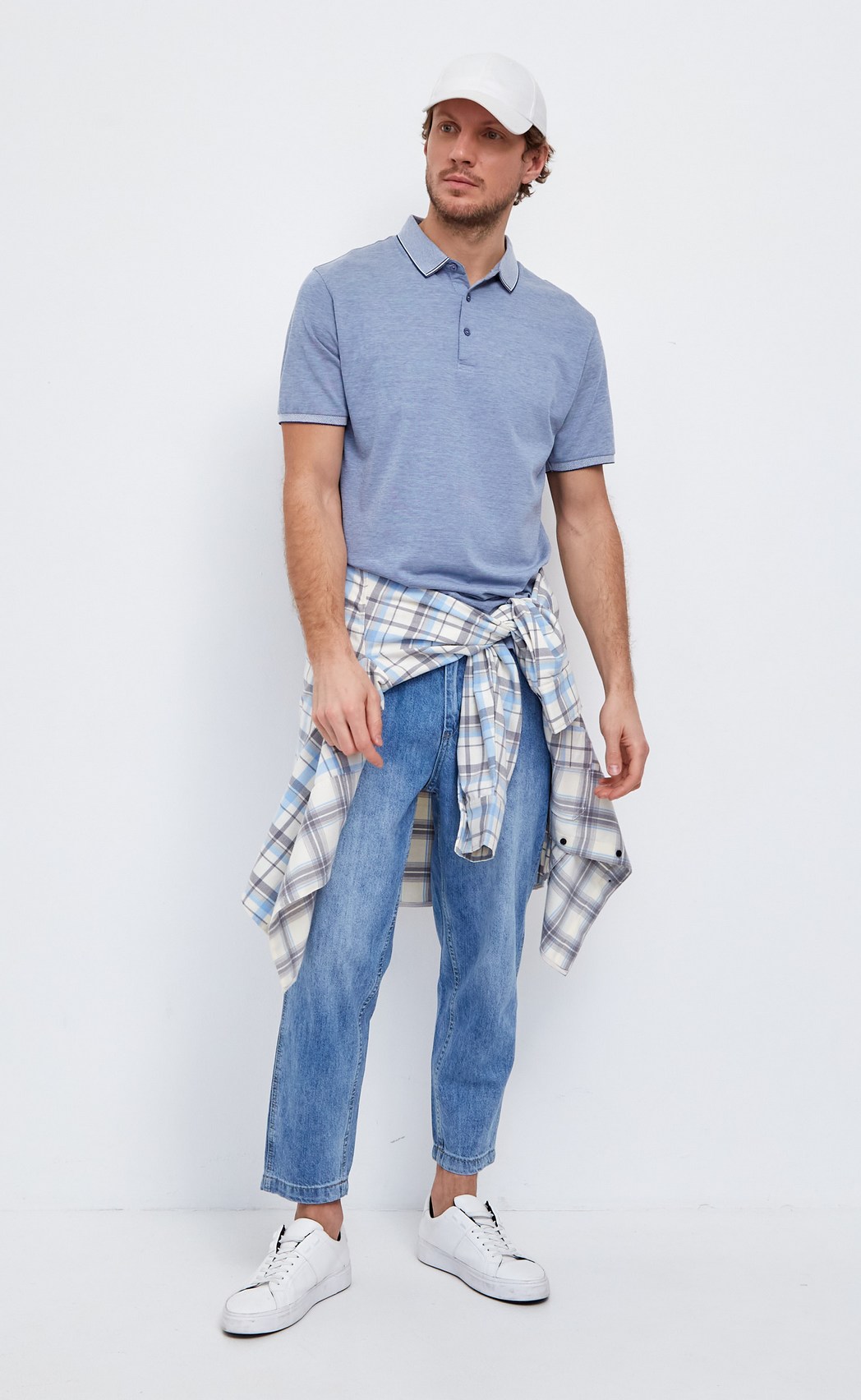 Джинсы муж. F2108-2 blue