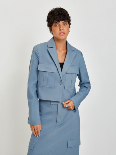Жакет жен. Veneto_jacket серо-голубой