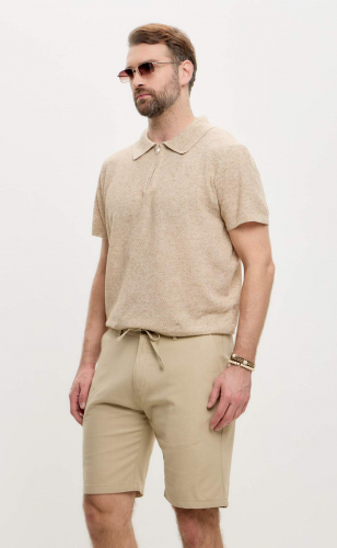 Шорты лен F511-0960-1Rus d.beige