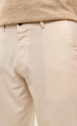Брюки лен P511-0852Rus l.beige