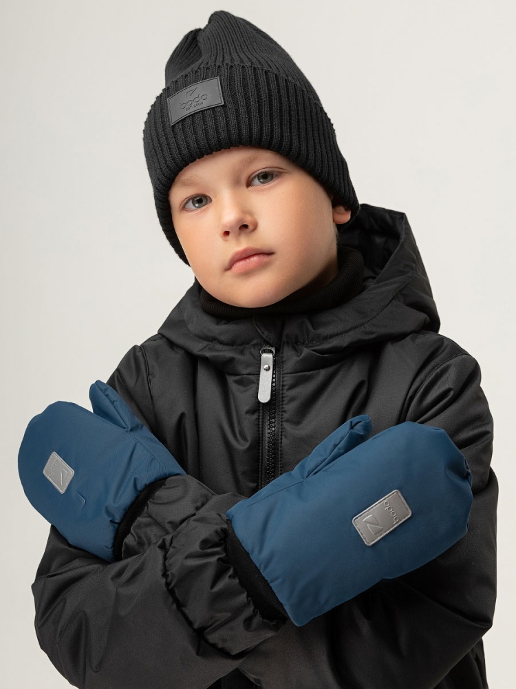 Варежки 61-2MU; индиго