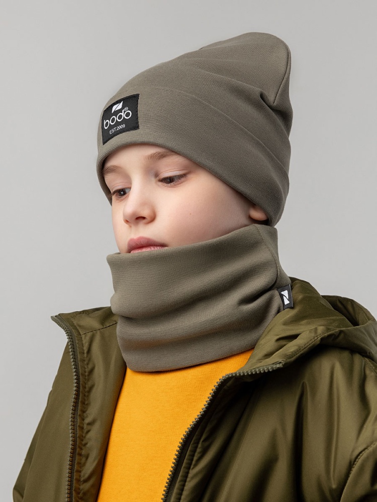 Комплект (шапка, снуд) 13-161MU; светлый хаки