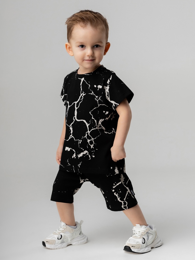 Костюм 21-103МU; черный (мрамор)