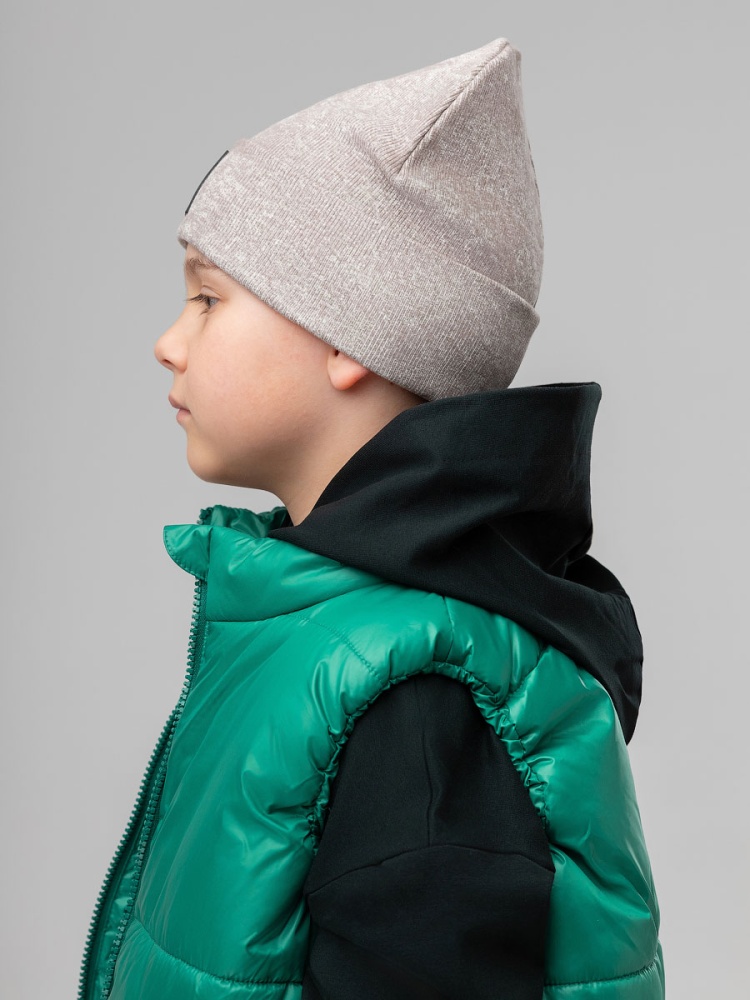 Шапка 10-417MU; серо-бежевый