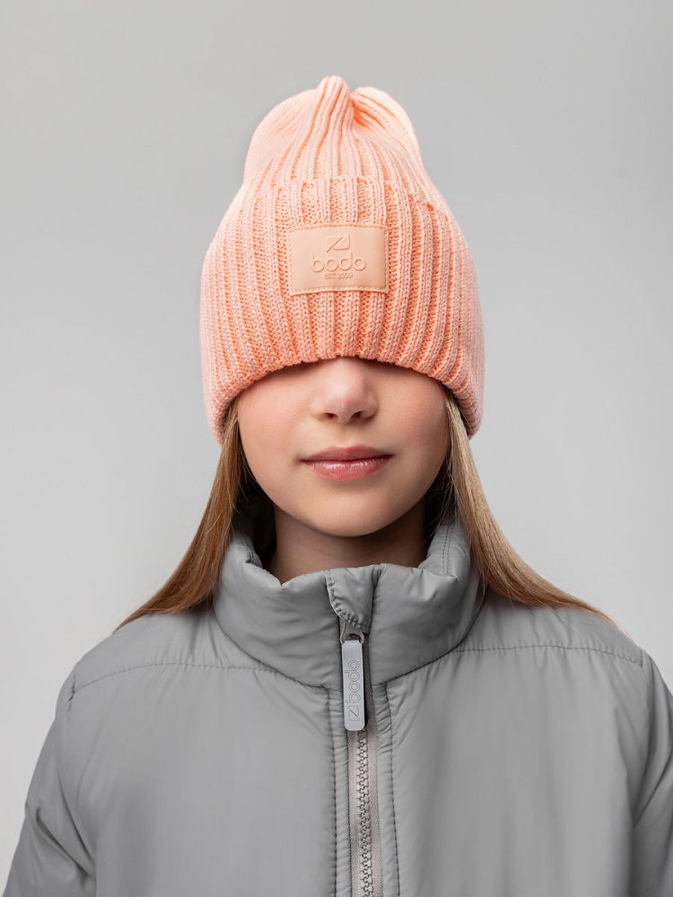 Шапка 10-363MU; персиковый