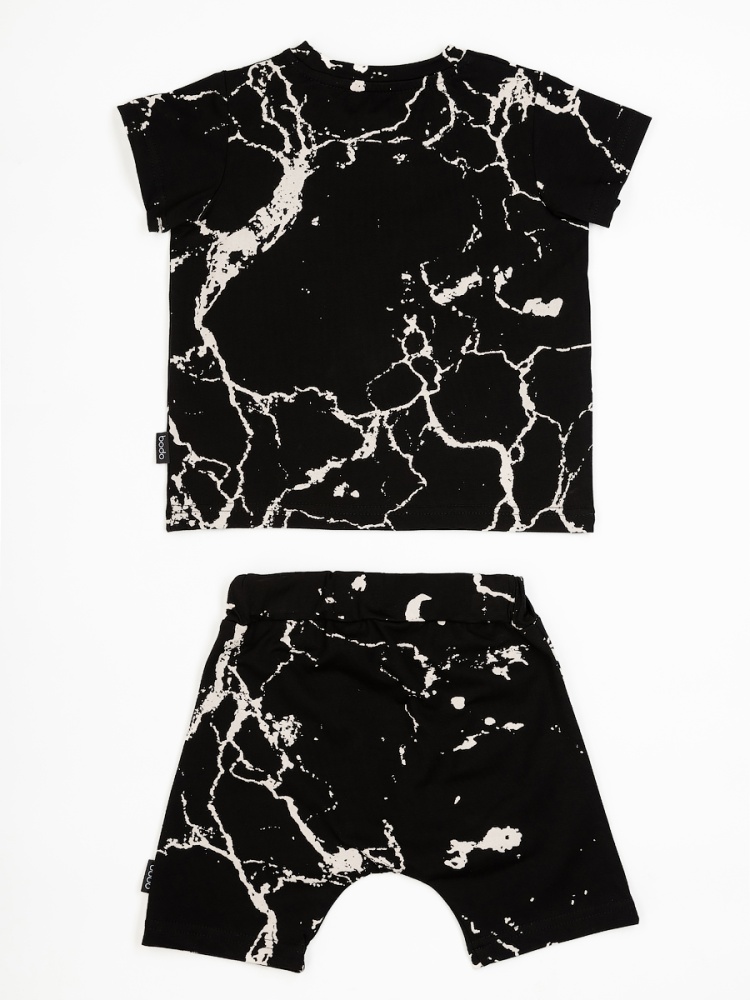 Костюм 21-103МU; черный (мрамор)