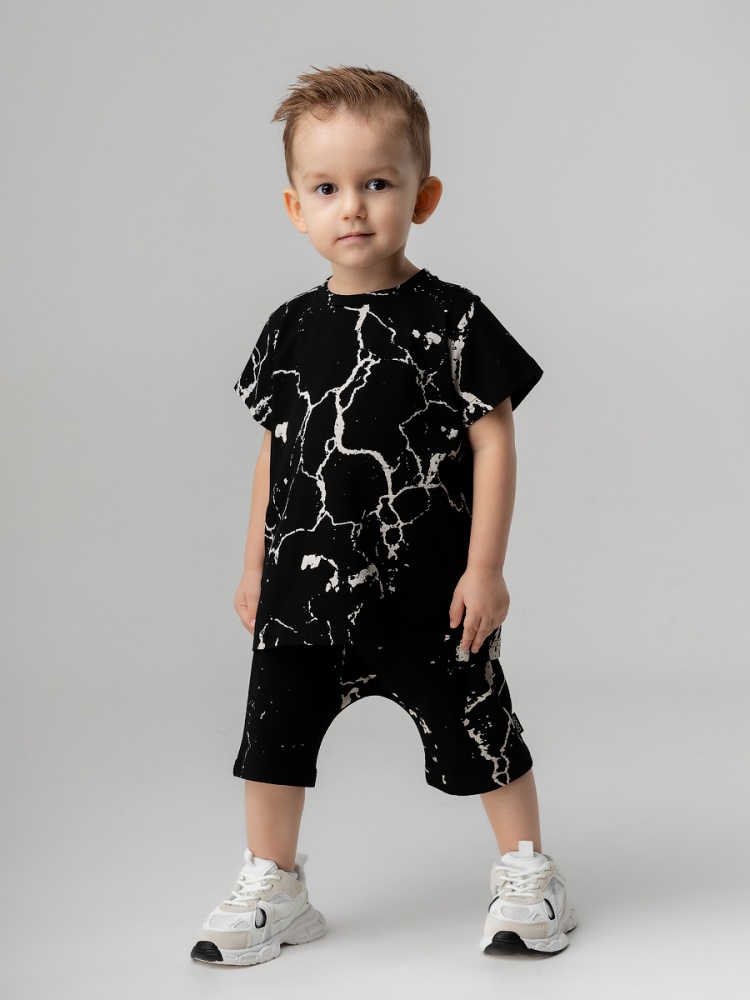 Костюм 21-103МU; черный (мрамор)