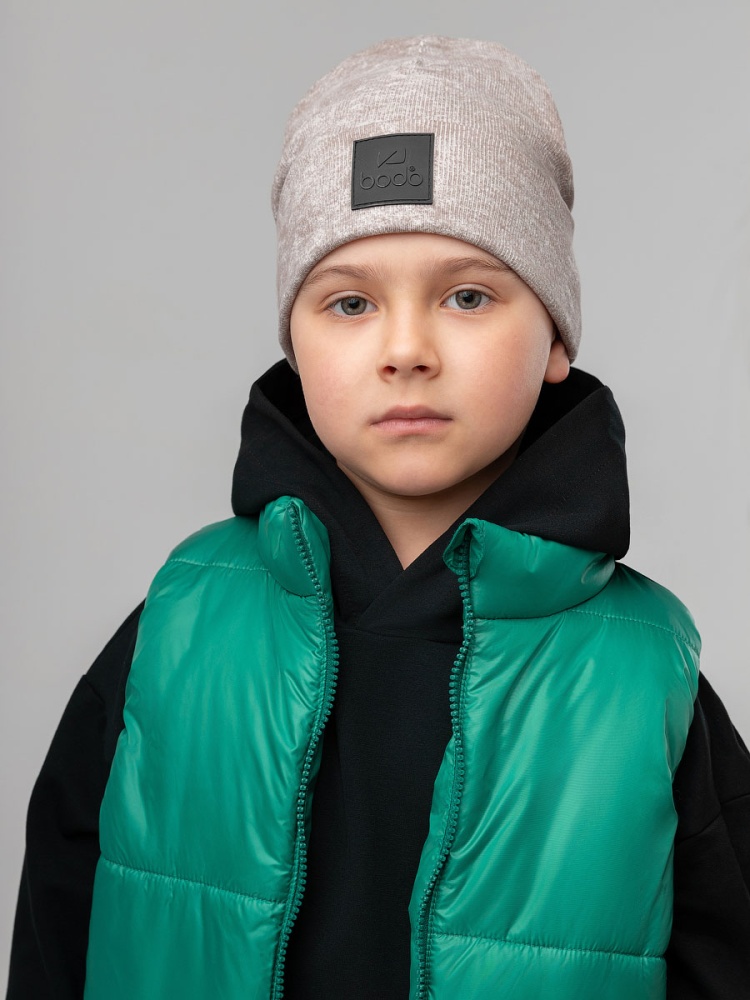 Шапка 10-417MU; серо-бежевый