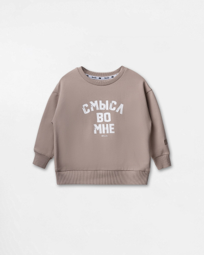 Свитшот 55-15MU; серо-бежевый