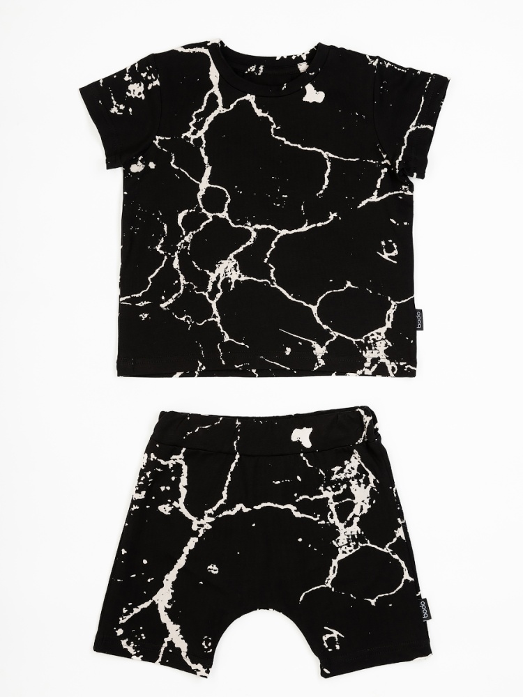 Костюм 21-103МU; черный (мрамор)