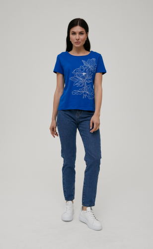 Джинсы F022-0113 middle blue