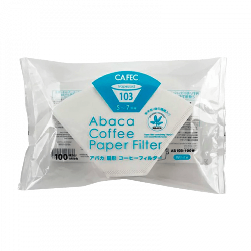 Фильтры Cafec Abaca с плоским дном (размер 5-7), 100 шт.