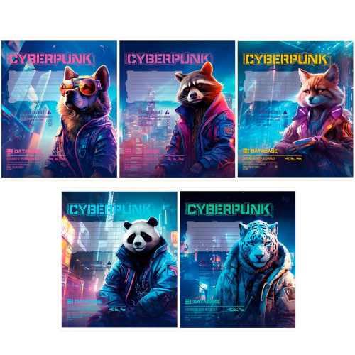 Тетрадь 12 л. клетка BG Cyberpunk 368742 в Нижнем Новгороде