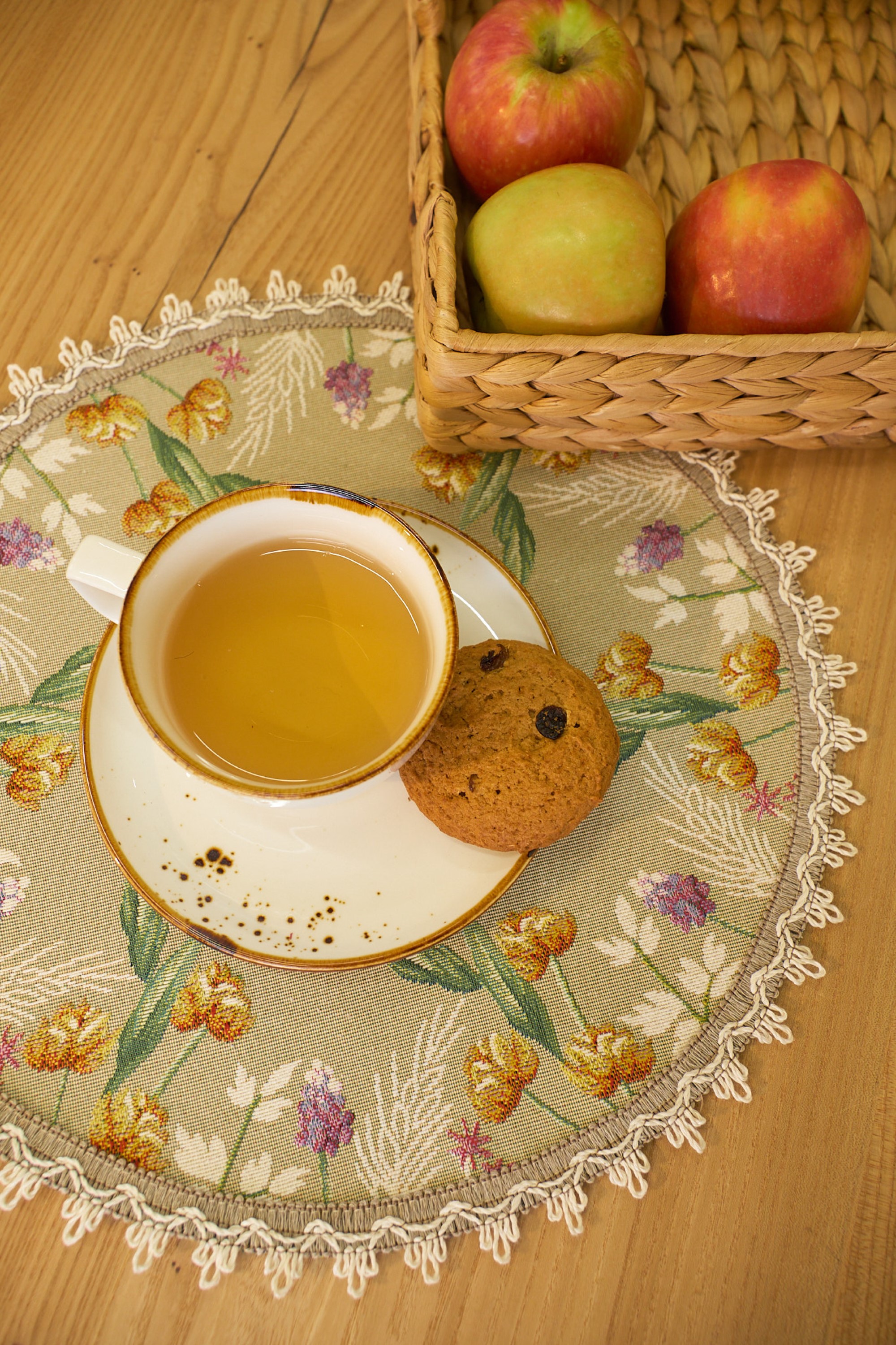 Лето Салфетка круг д35 см б/л 2517293