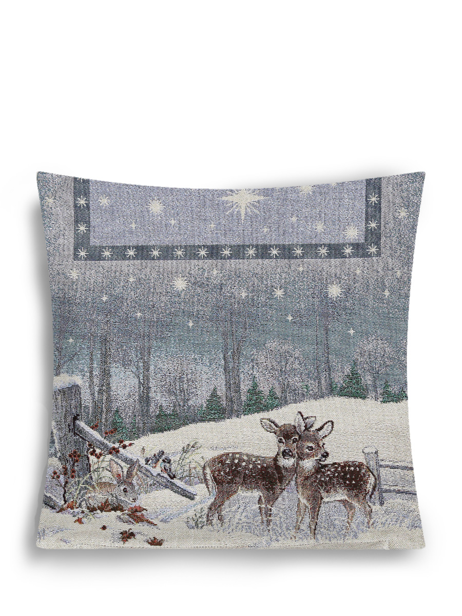 Лесные друзья два оленя 3 Наволочка 35х35 см 2416773