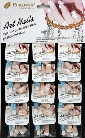 Farres Ногти А-003 Француз. маникюр (уп-12шт)