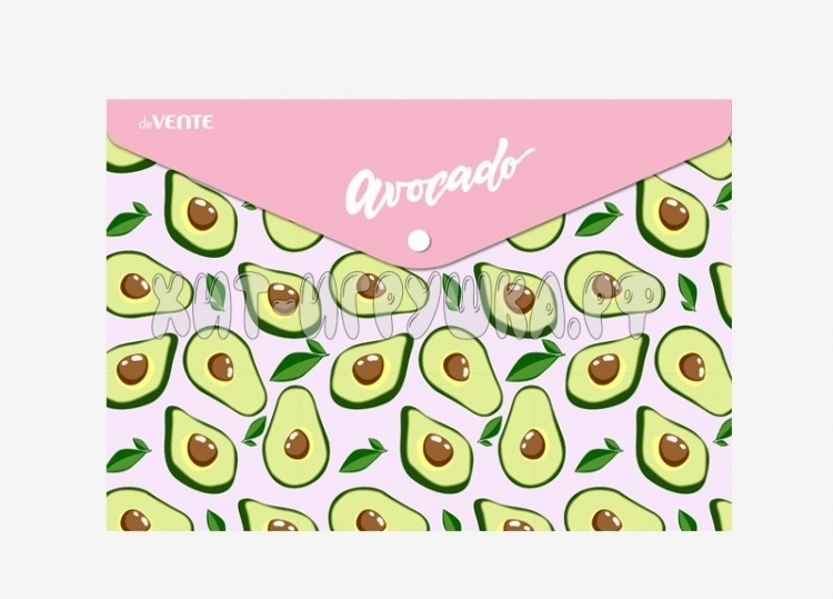 Папка конверт на кнопке А4 150 мкм непрозр. Pink Avocado deVente 3079271, 3079271