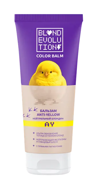 АКЦИЯ -50% ТОНИКА BLONDEVOLUTION Бальзам anti-yellow нейтральный блондин purple 200мл .6 /96914