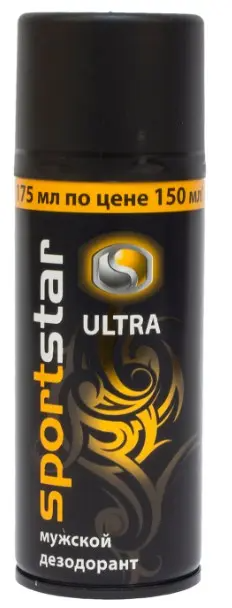 Sport Star Дезодорант Мужской Ultra (175 мл). 12 АКЦИЯ !!!