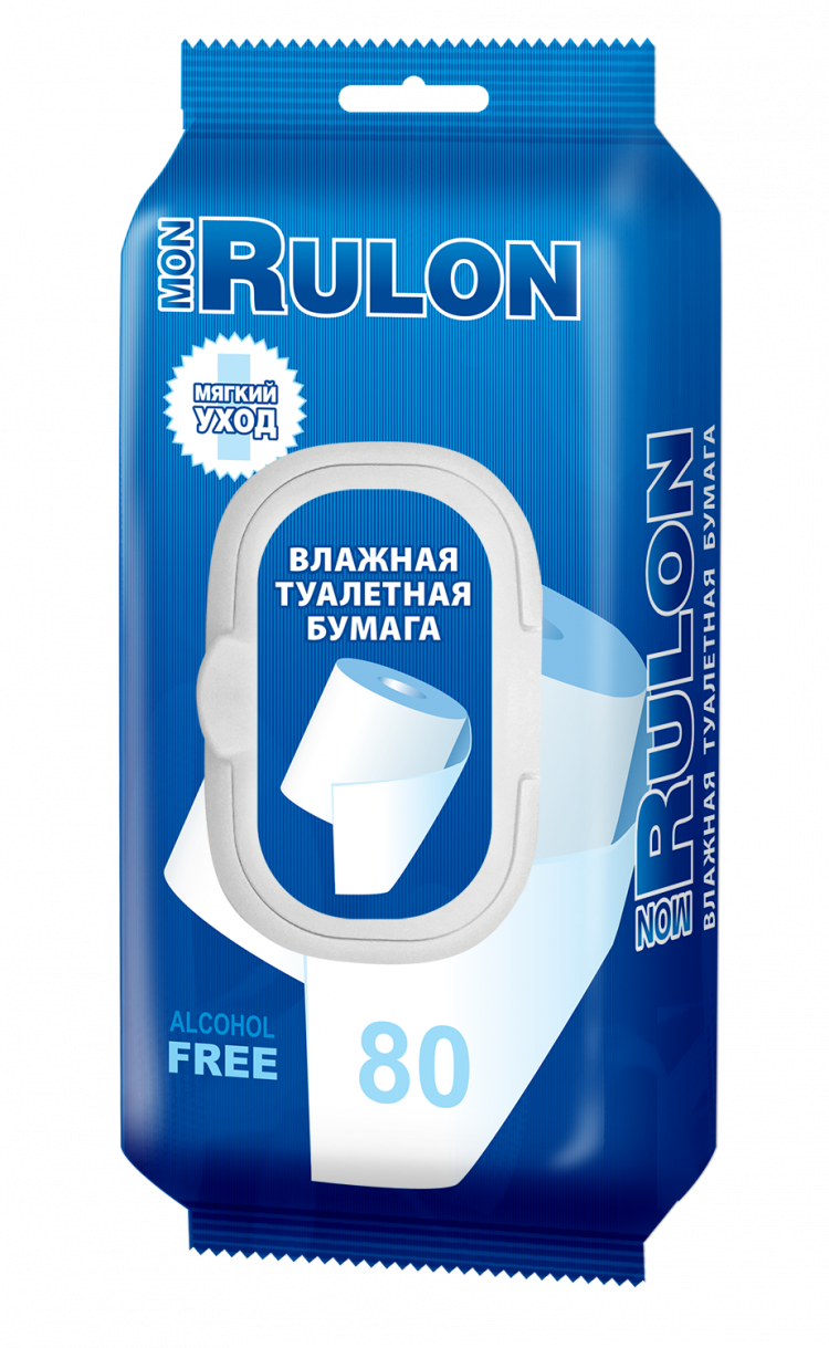 Mon Rulon Туалетная бумага влажная (80шт) арт-1242. (100)