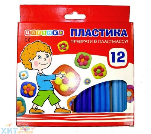 Пластика 12 цв. 240 гр Цветик ЗХК 3441071, 3441071