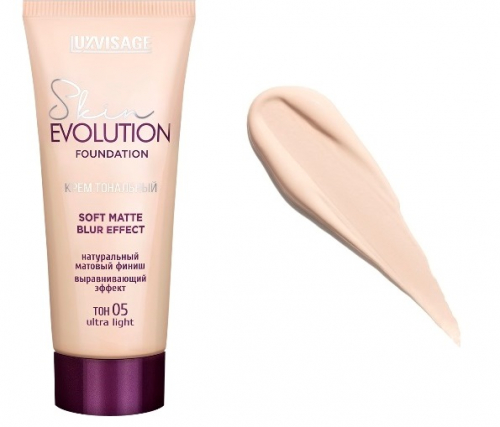 LUXVISAGE Крем тональный Skin EVOLUTION soft matte blur effect  т.05 ultra light (4)