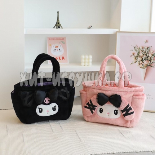 Сумочка Куроми Kuromi Melody 32*9*20 см (ВЫБОР ЦВЕТА) TYY001, TYY001_pink, TYY001_black