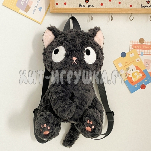 Рюкзак мягкая игрушка КОТИК 35 см ZZ02, ZZ02