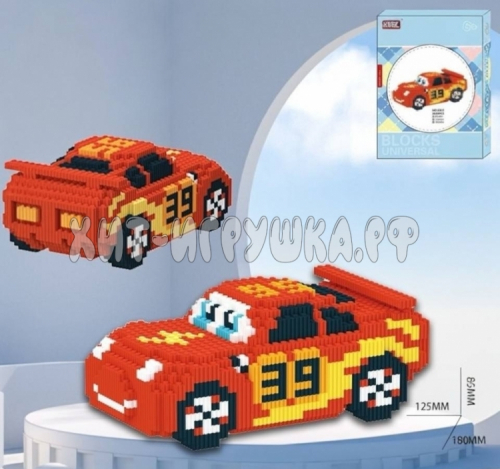 Конструктор 3D из миниблоков Тачки Молния 2630 дет. 6307, 6307_brick