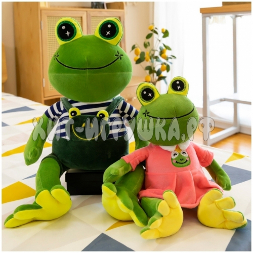 Мягкая игрушка ЛЯГУШКА 50 см (ВЫБОР ЦВЕТА) frog50, frog50, frog50_дев, frog50_мал