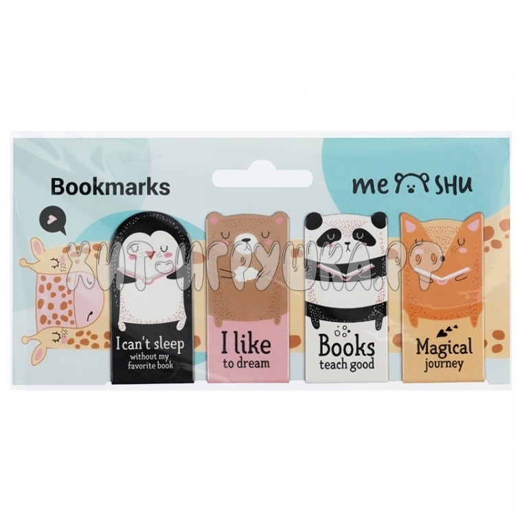Закладки магнитные для книг 4 шт