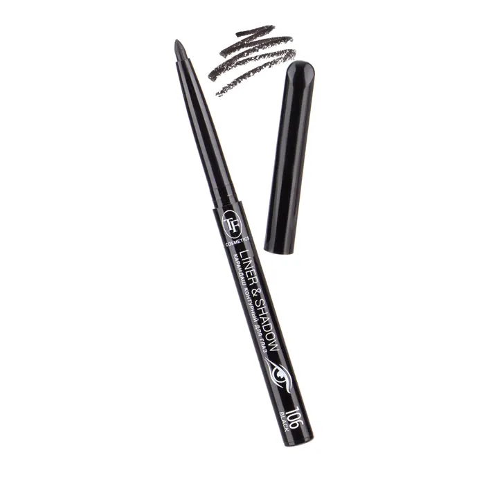 Triumpf CU-19 Карандаш автомат для ГЛАЗ Liner&Shadow №106 black/черный.(6)