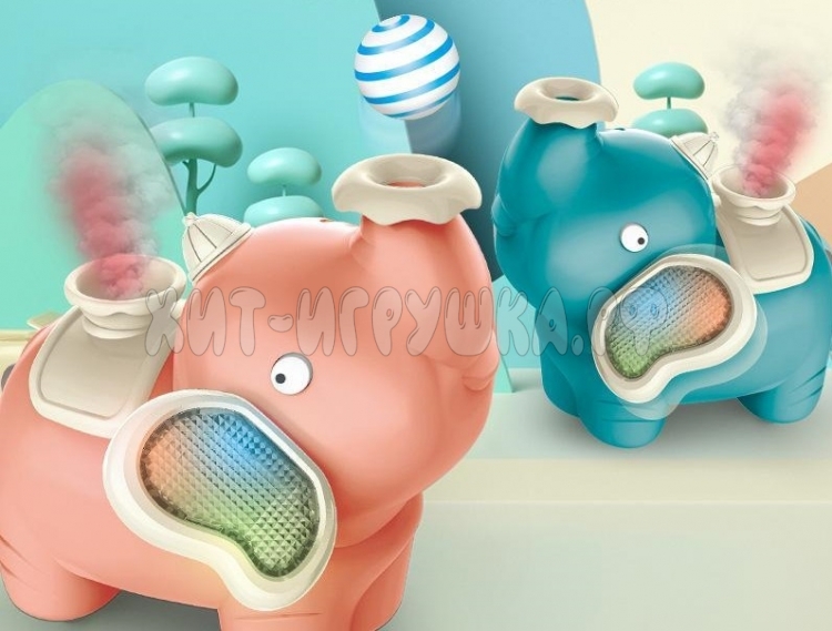 Игрушка Слон-циркач на 3d колесе, с функцией увлажнителя (свет, звук) в ассортименте 158-2C, 158-2C