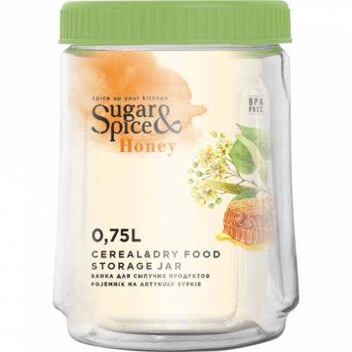 Банка для сыпучих продуктов 0,75л фисташка Sugar&Spice Honey