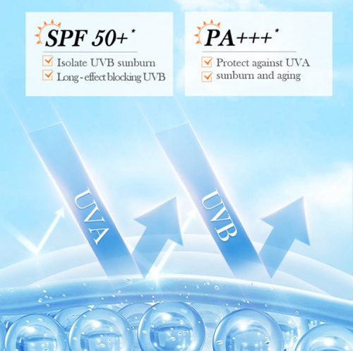 Солнцезащитный спрей для лица и тела с круглым распылителем SPF50 SADOER, 150 мл.