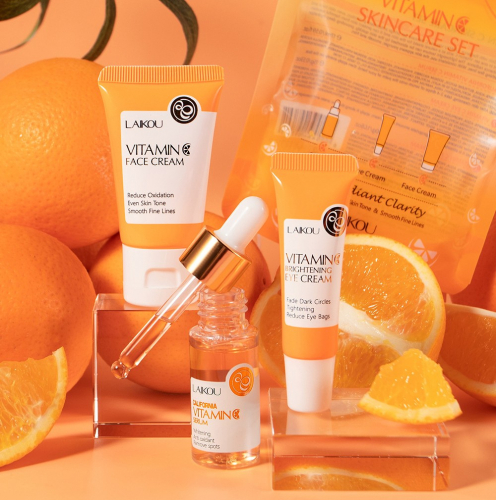 Набор 3 средства для лица с Витамином С Laikou Vitamin C Skincare Set