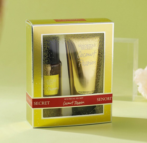 Набор парфюмированный спрей + лосьон для тела COCONUT PASSION Senoritas Secret, 2 шт. * 75 мл.