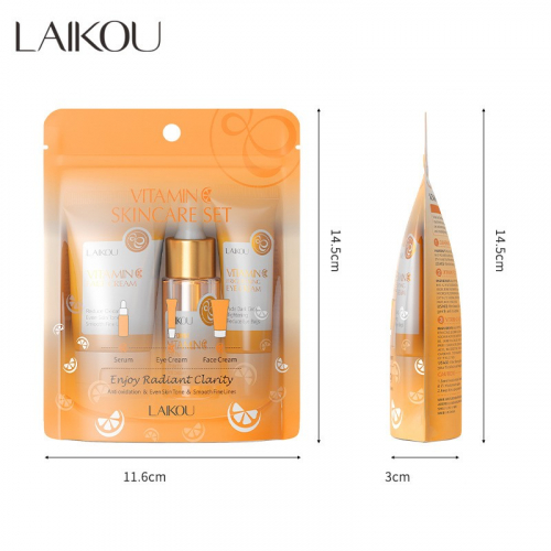 Набор 3 средства для лица с Витамином С Laikou Vitamin C Skincare Set