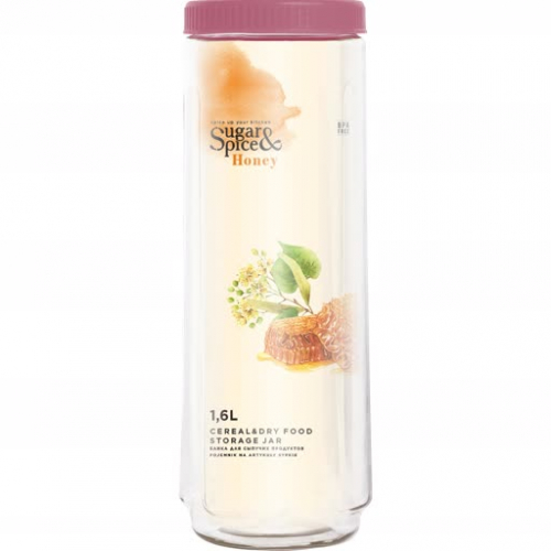 Банка для сыпучих продуктов 1,6л брусника Sugar&Spice Honey