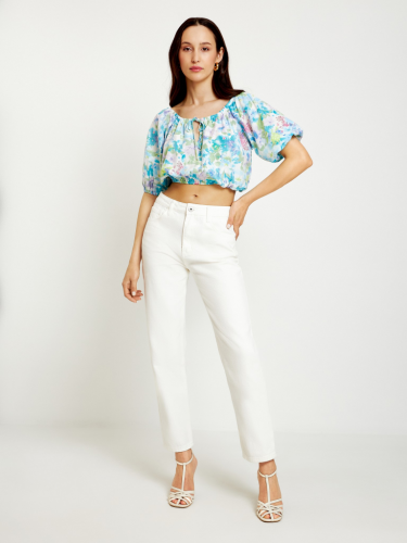 Блузка жен. Freesia_blouse синий принт