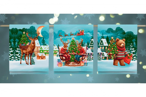 Полотенце из рогожки Купон 50х63 см 29383-1 тк