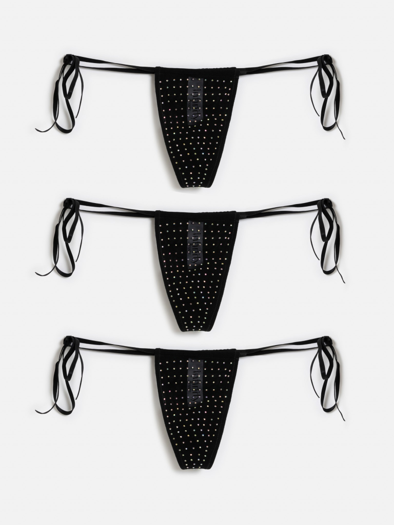 Трусы стринги-бразилиано INFINITY, 1068115;Черный